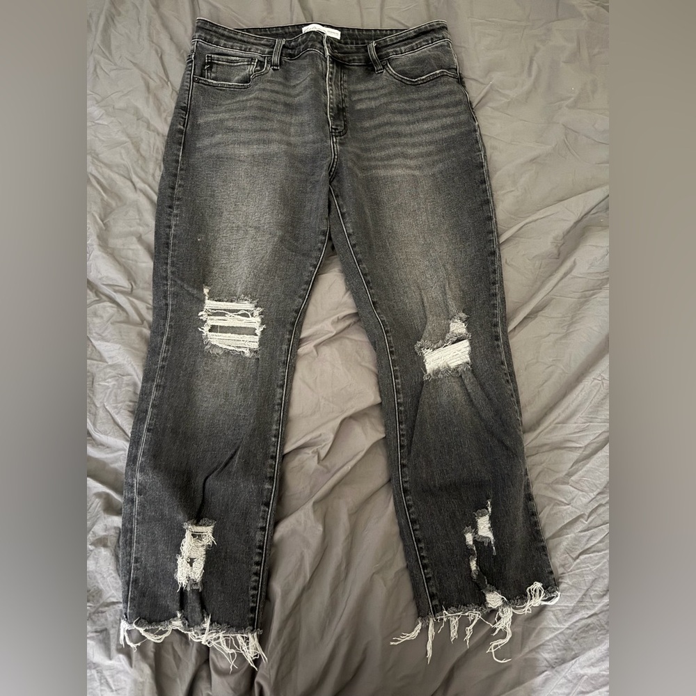 KanCan Charcoal Gray Denim